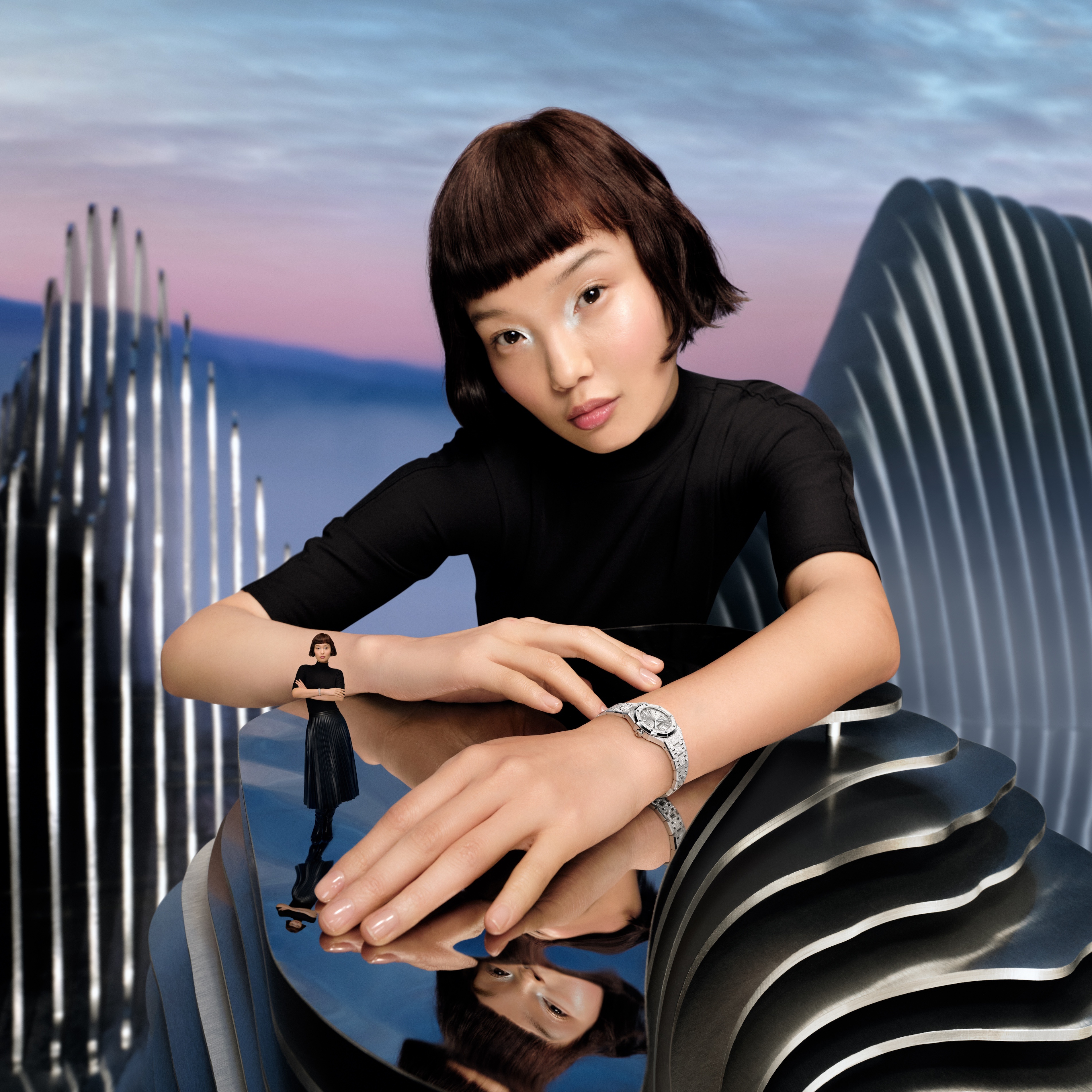 Audemars Piguet, Royal Oak Mini, Frosted Gold Quartz, Royal Oak, đồng hồ Royal Oak, Royal Oak Quartz, đồng hồ xa xỉ ảnh 5 Audemars Piguet, Royal Oak Mini, Frosted Gold Quartz, Royal Oak, dong ho Royal Oak, Royal Oak Quartz, dong ho xa xi anh 5