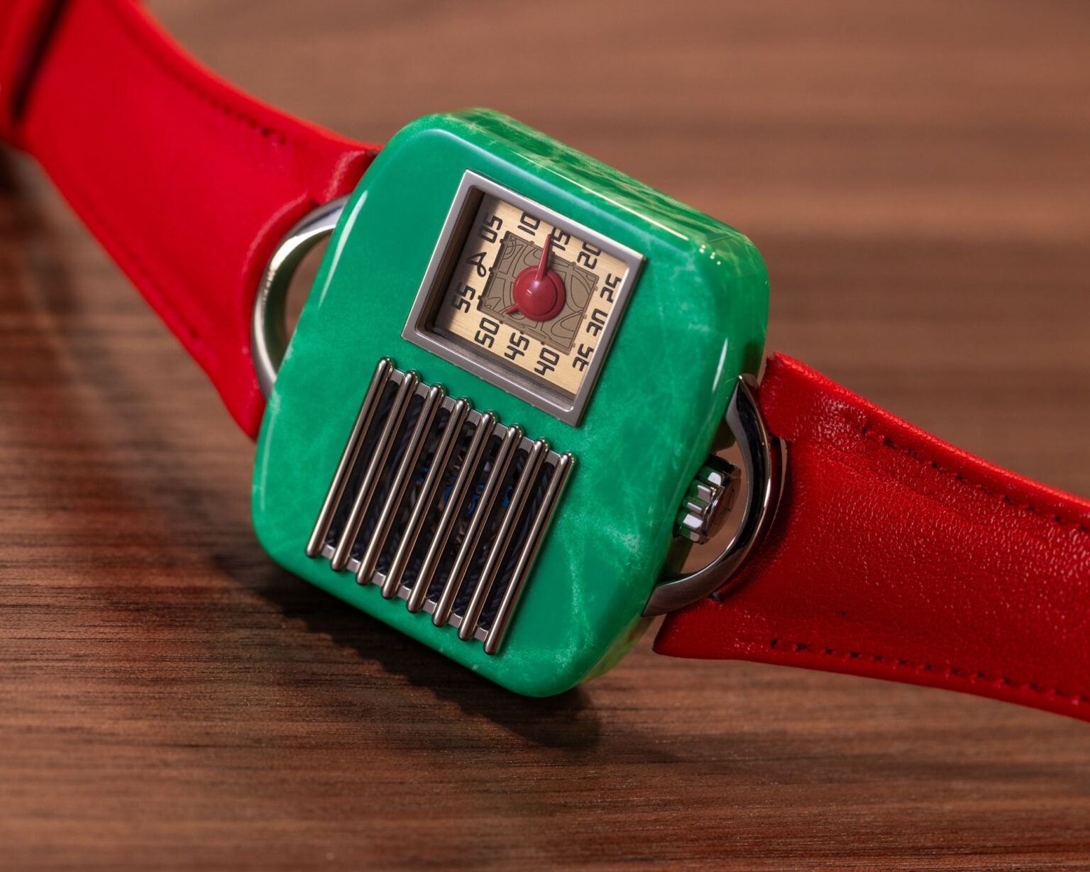 Hautlence Retrovision ’47,  Hautlence,  dong ho Hautlence,  dong ho radio,  dong ho retro,  znews dong ho,  lifestyle dong ho,  phien ban gioi han,  dong ho nam,  Watches and Wonders 2024 anh 6