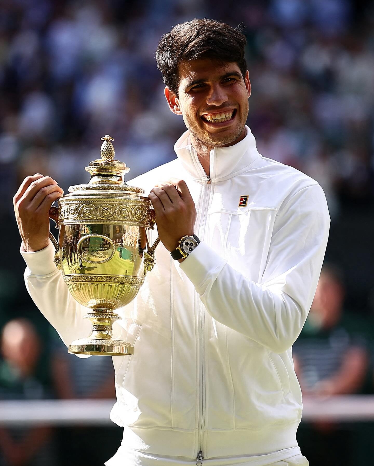 nha vo dich Wimbledon,  Carlos Alcaraz,  Carlos Alcaraz Wimbledon,  Rolex Wimbledon,  dong ho Wimbledon,  Rolex Carlos Alcaraz,  znews dong ho,  dong ho rolex,  Roger Federer anh 8