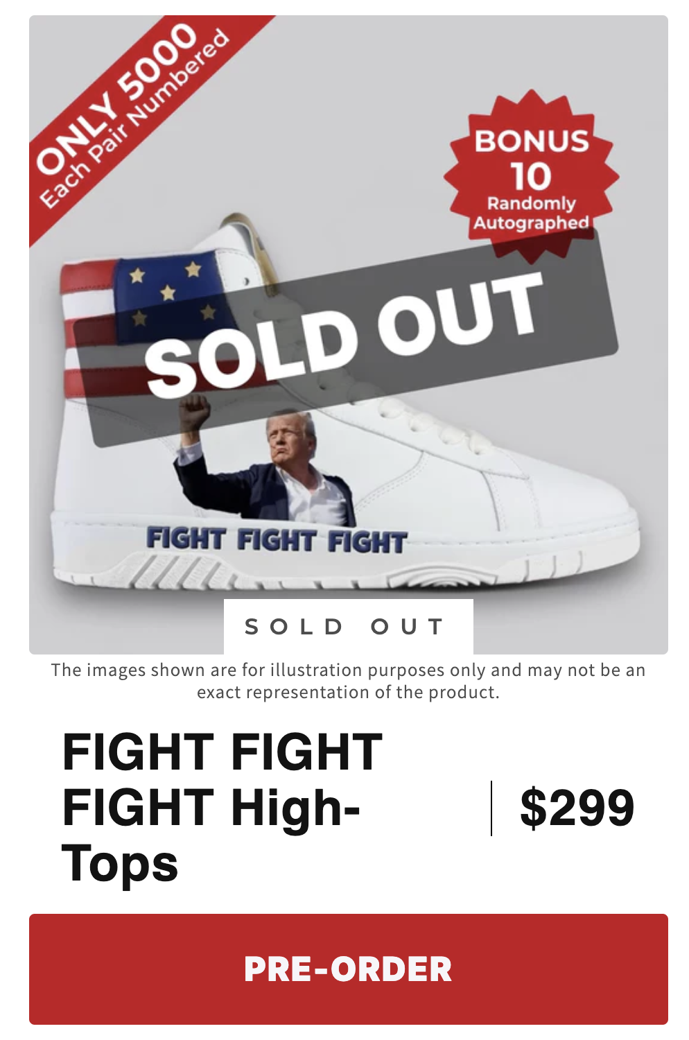 FIGHT FIGHT FIGHT,  giày Trump,  Trump bị ám sát,  Trump bị bắn,  giày tổng thống mỹ,  Trump Sneakers,  ám sát tổng thống,  znews thời trang ảnh 1 FIGHT FIGHT FIGHT,  giay Trump,  Trump bi am sat,  Trump bi ban,  giay tong thong my,  Trump Sneakers,  am sat tong thong,  znews thoi trang anh 1
