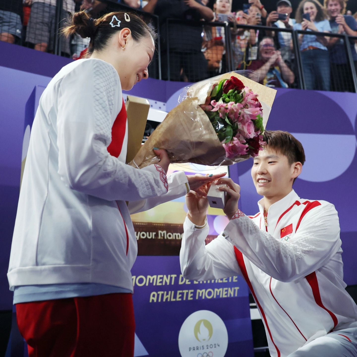 Olympic paris 2024,  Thế vận hội Paris,  znews olympic,  znews thể thao,  olympic cầu hôn,  Huang Ya Qiong,  Liu Yuchen,  tỏ tình olympic ảnh 3 Olympic paris 2024,  The van hoi Paris,  znews olympic,  znews the thao,  olympic cau hon,  Huang Ya Qiong,  Liu Yuchen,  to tinh olympic anh 3