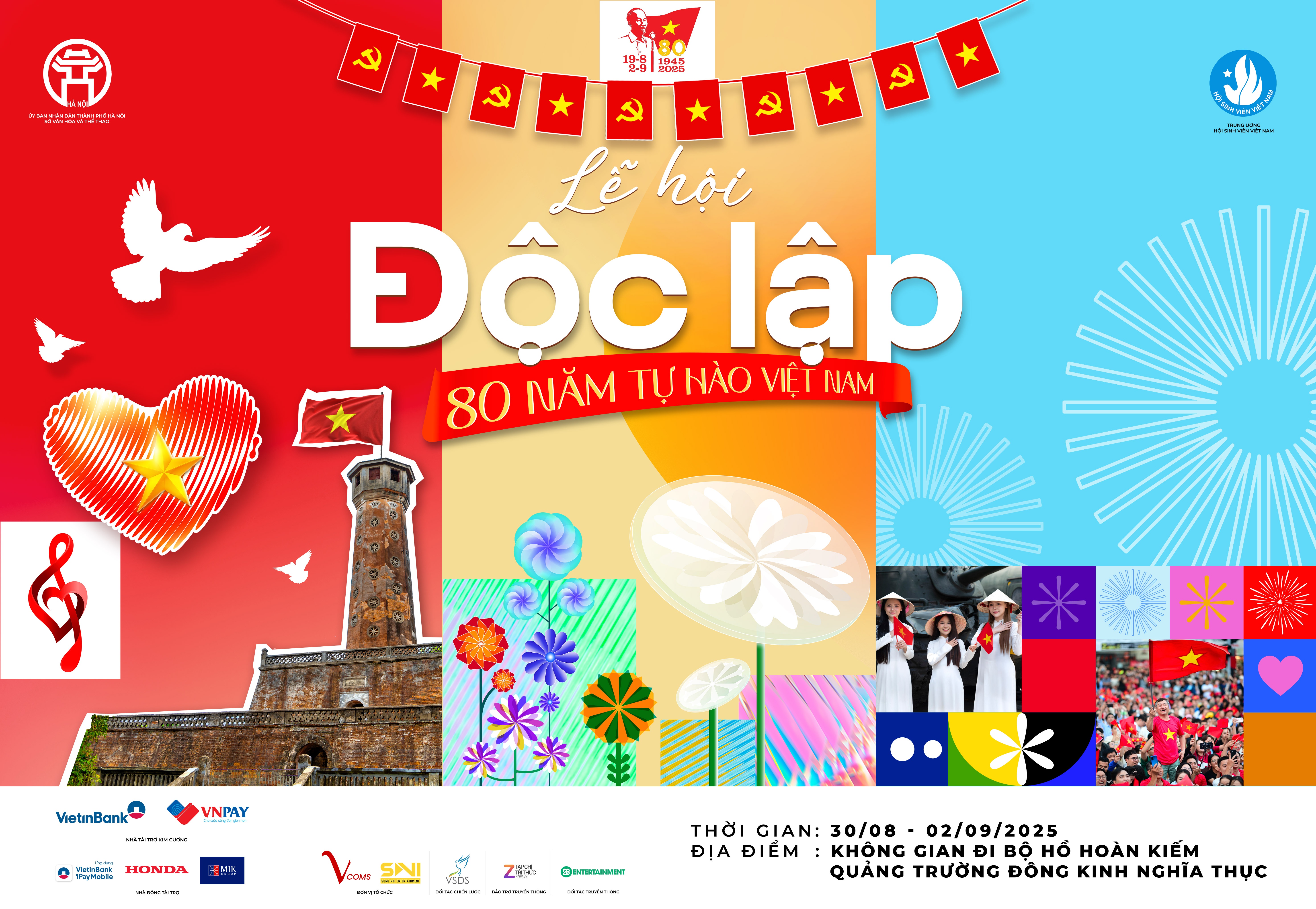 le hoi doc lap,  toa do doc lap,  dong kinh nghia thuc, pho di bo ho guom, pho di bo ha noi, rang ro viet nam anh 1