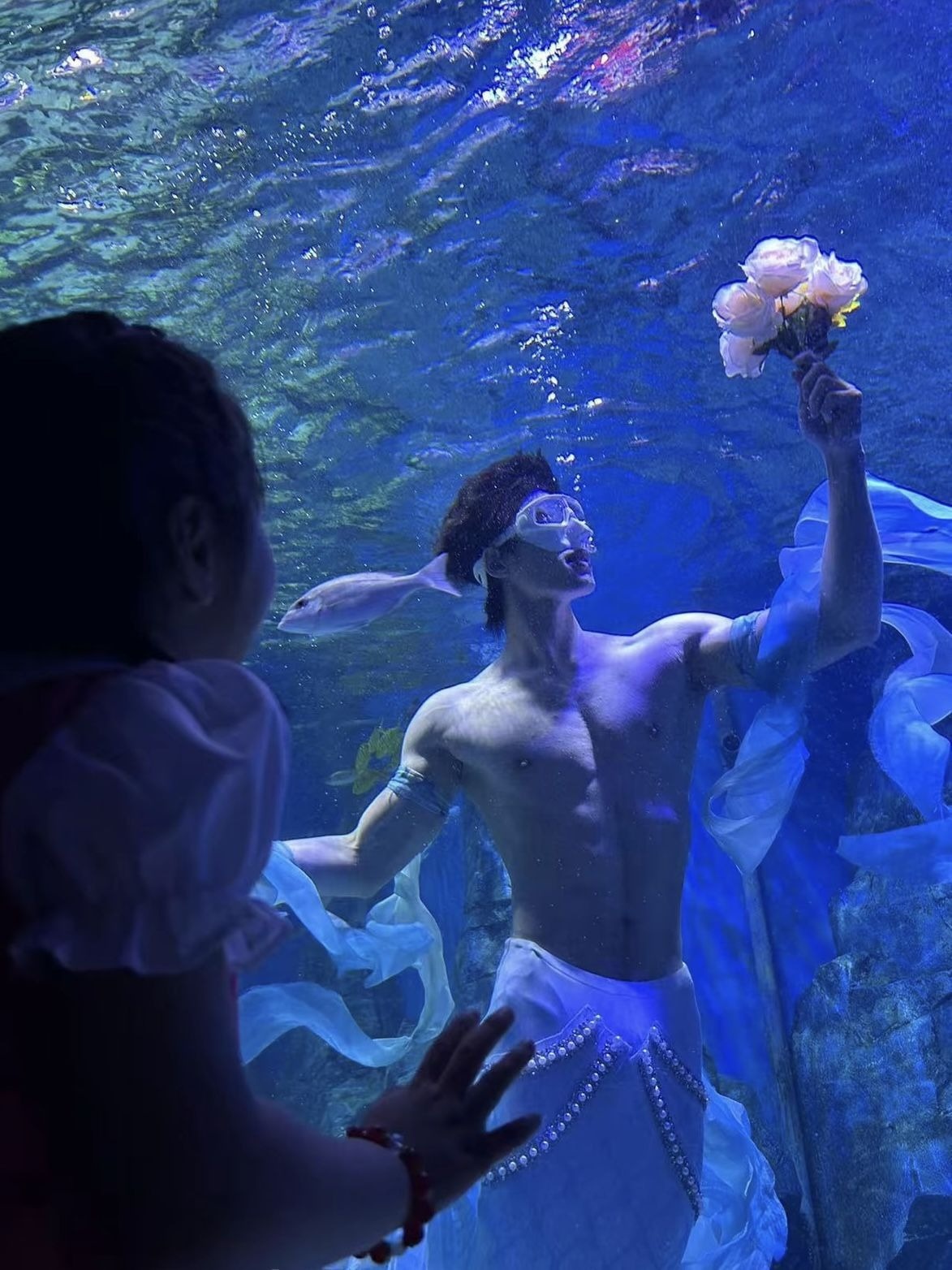 chang tien ca,  chang tien ca,  Xiao Songyi 6 mui,  nguoi ca 22 tuoi,  thuy cung Vu Han,  bieu dien nguoi ca anh 7