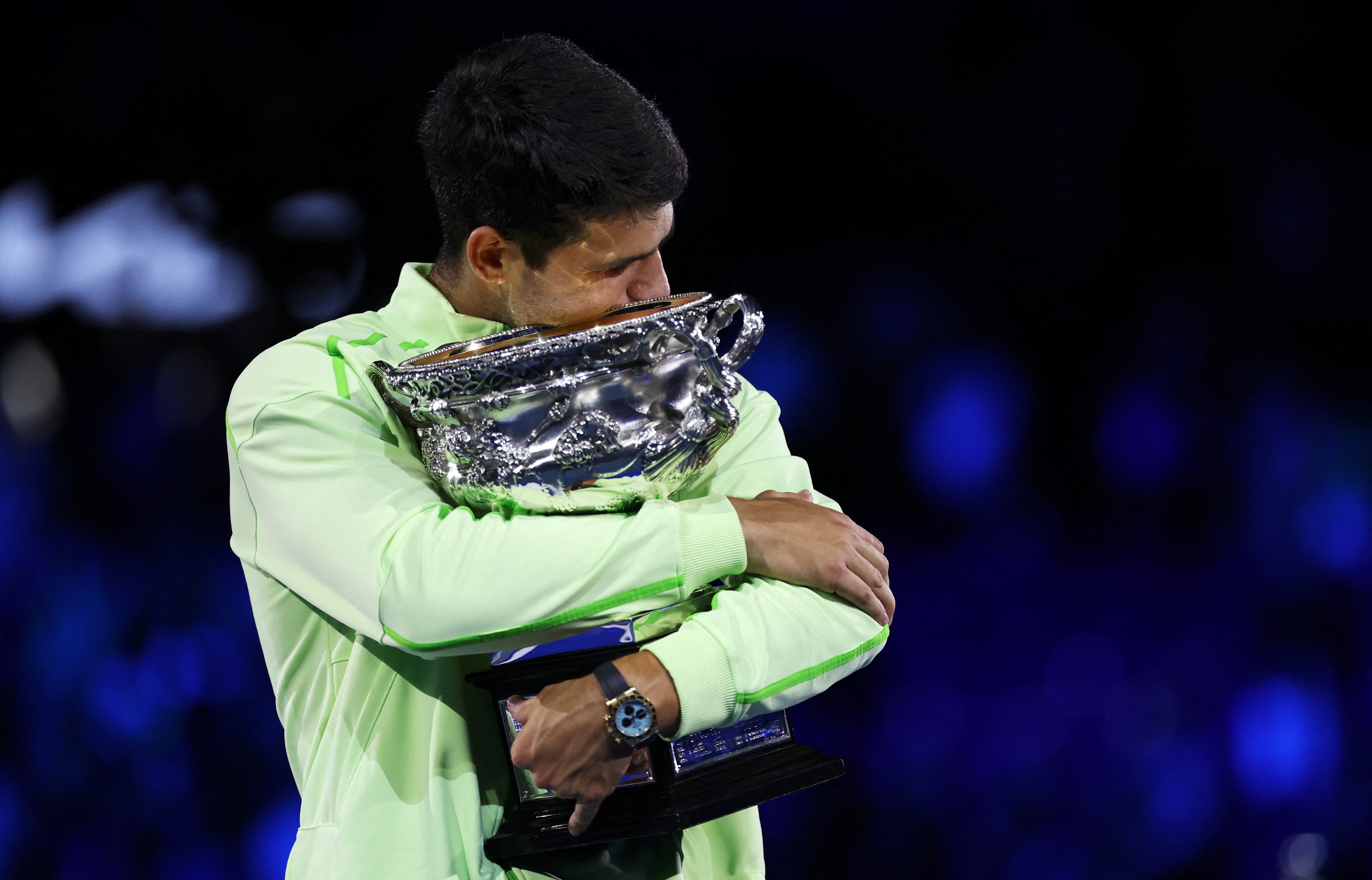 Rolex,  dong ho,  Carlos Alcaraz,  Australian Open anh 2