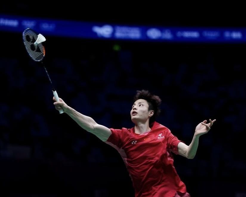 cau long,  nam than,  Shi Yuqi,  Li Shifeng,  Lu Guangzu,  Weng Hongyang. anh 4