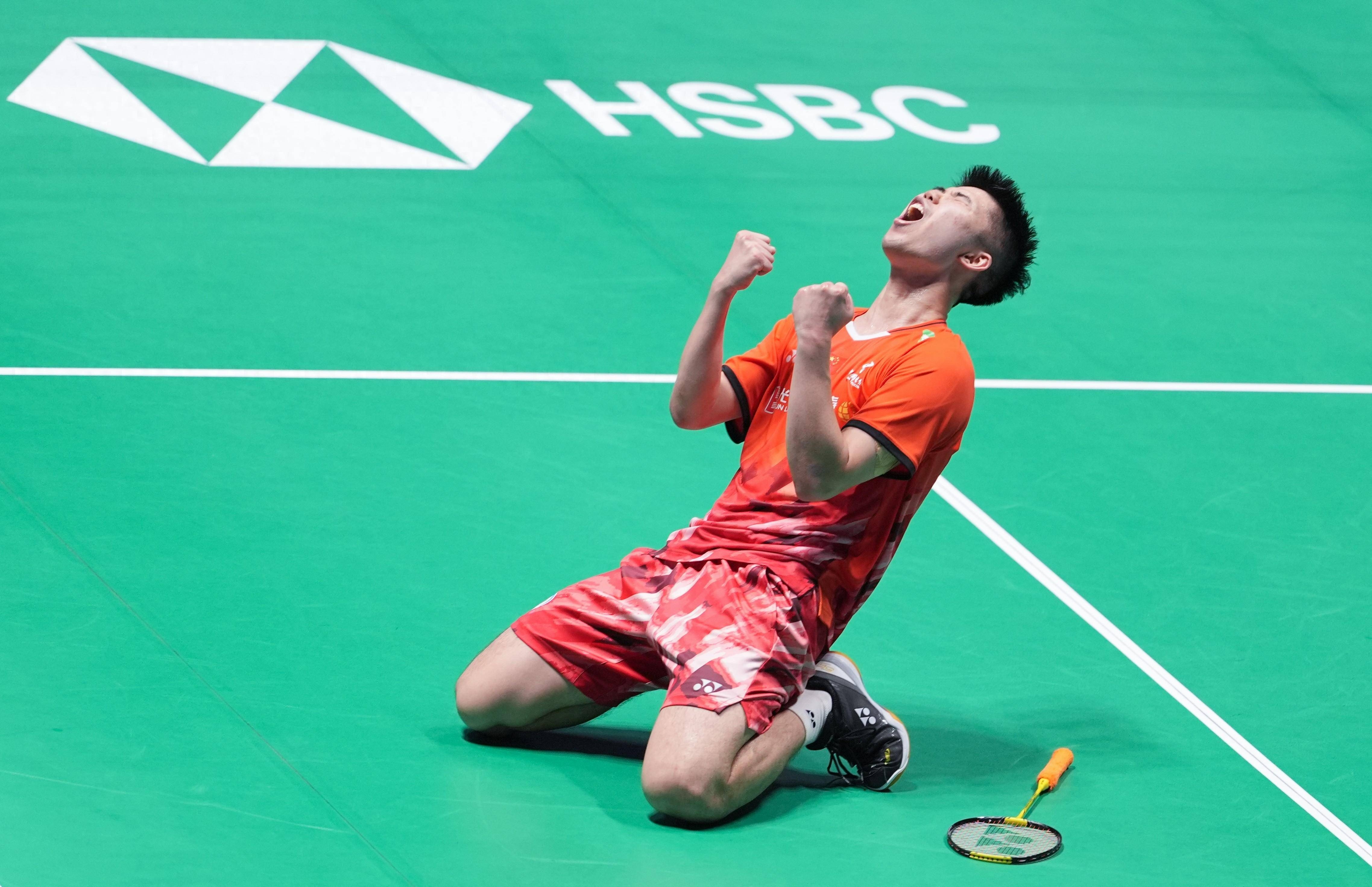 cau long,  nam than,  Shi Yuqi,  Li Shifeng,  Lu Guangzu,  Weng Hongyang. anh 11