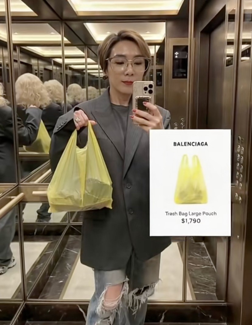 tui nylon,  Balenciaga,  Truong Tinh Nghi anh 1