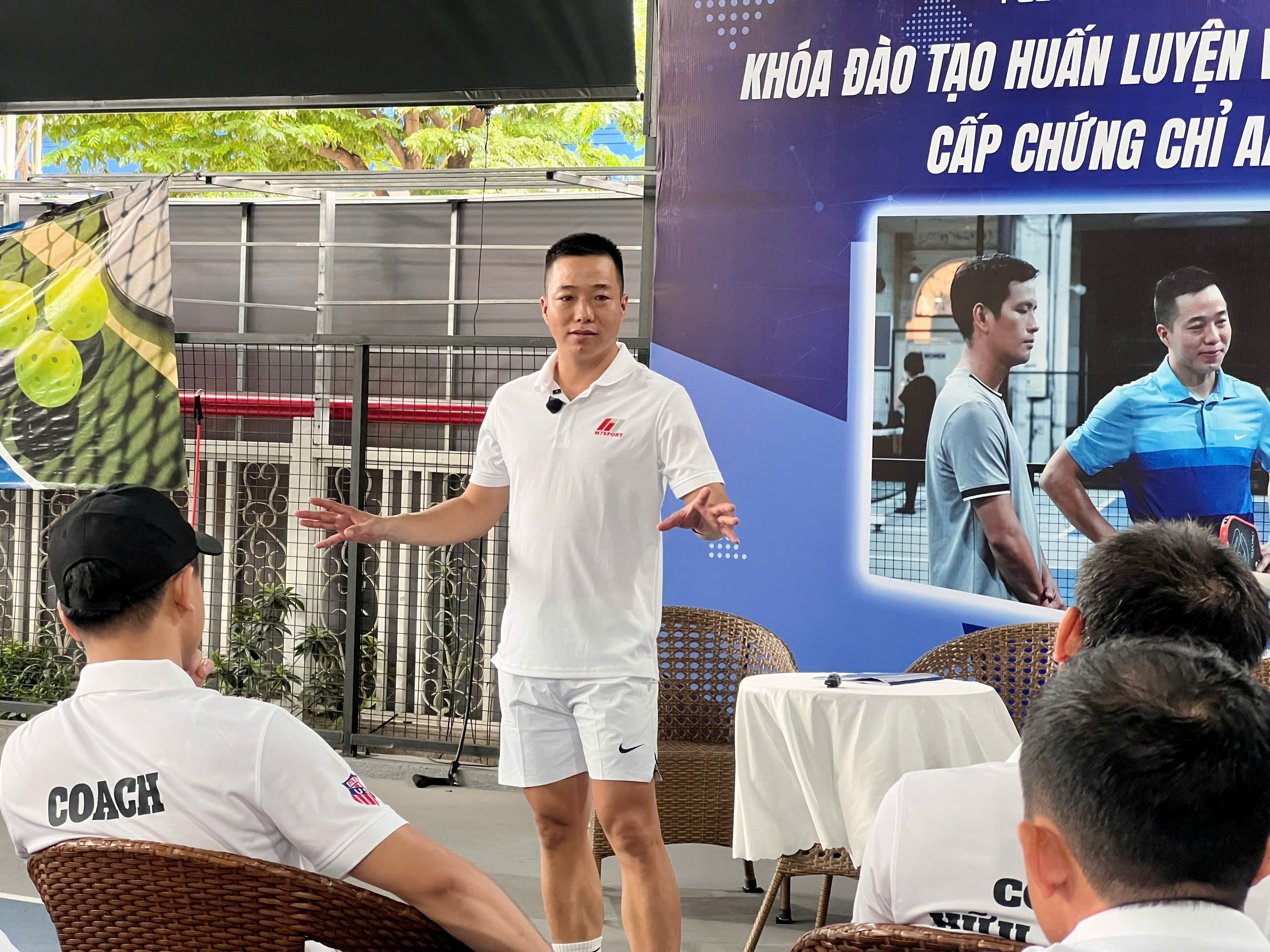 pickleball,  Manh Seven,  tranh cai,  HLV pickleball Manh Seven anh 1
