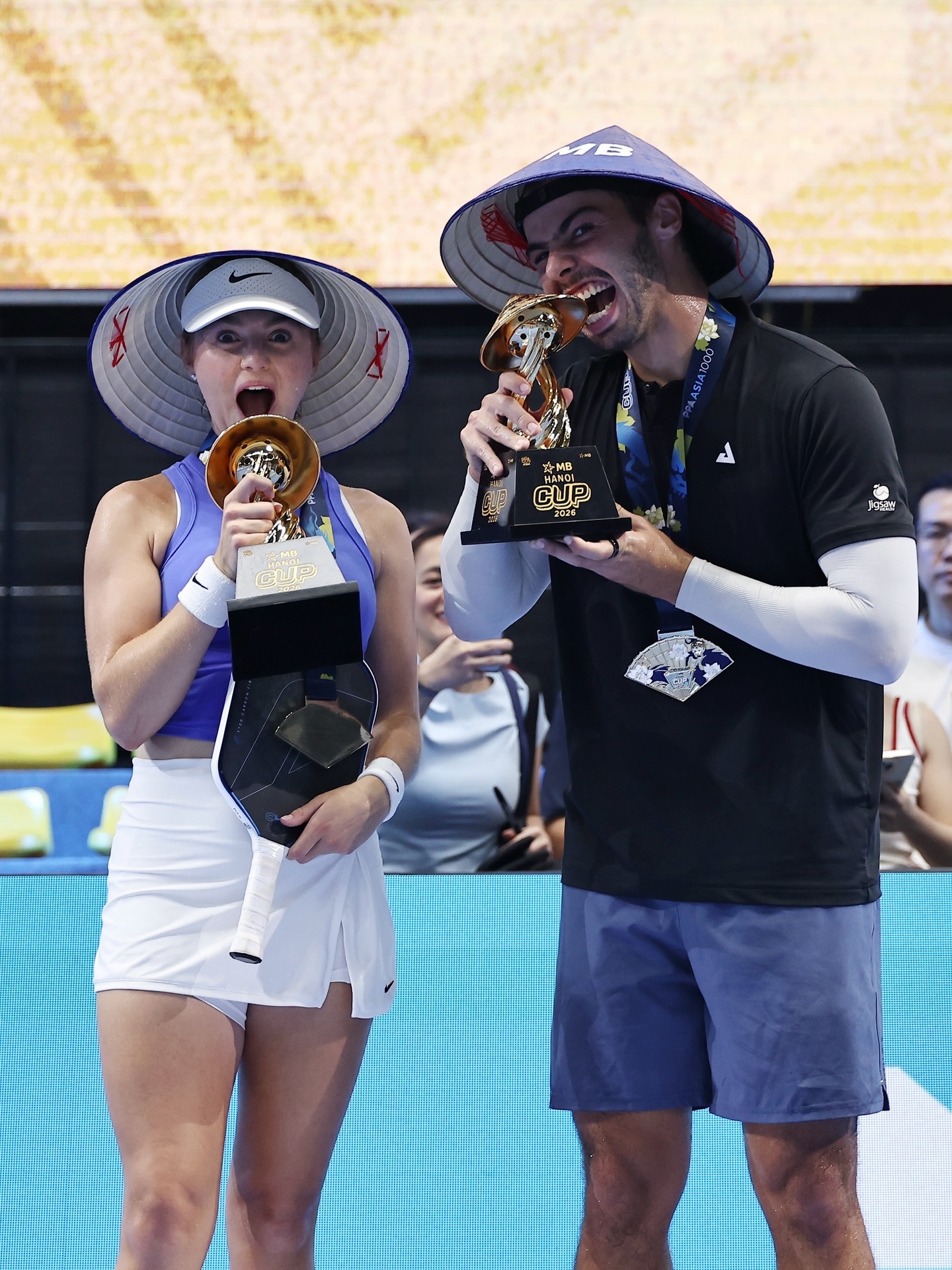 pickleball,  tien thuong,  thu nhap,  Anna Leigh Waters,  Ben Johns anh 1