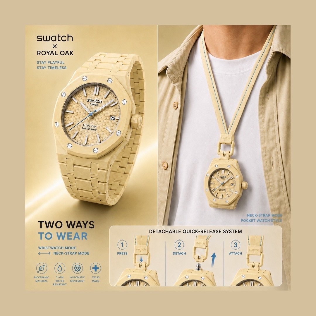 dong ho,  Audemars Piguet,  tin don,  Swatch,  Royal Pop,  dong ho deo tay, anh 2