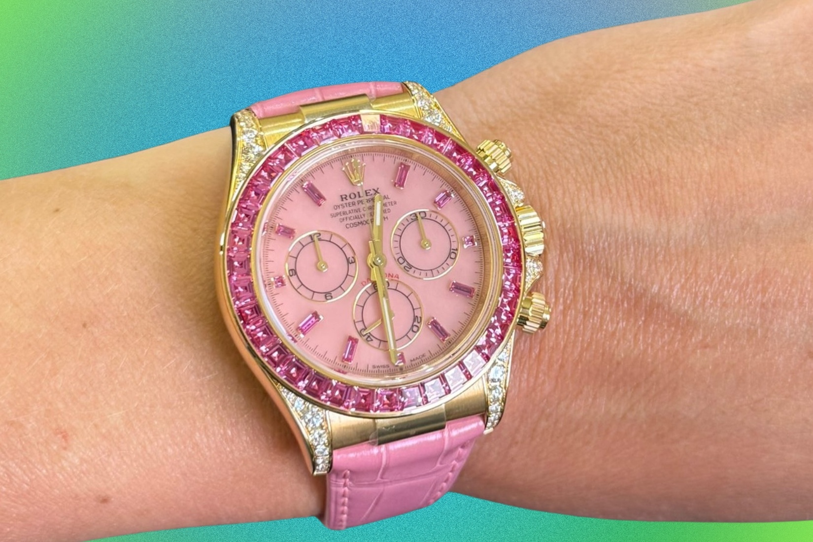 Rolex ‘Barbie’ gan 1 trieu USD tren tay Messi hinh anh
