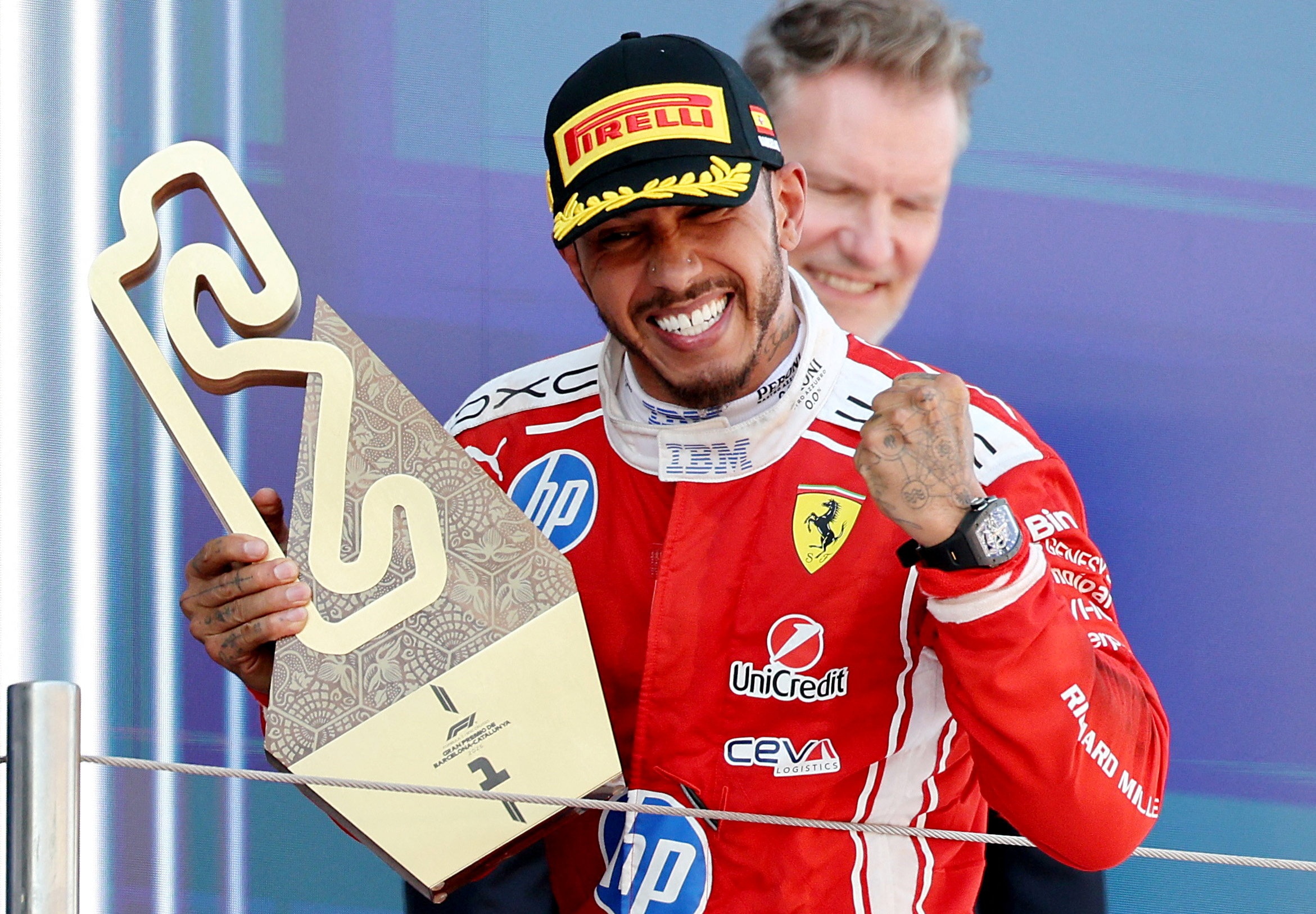 Lewis Hamilton,  Richard Mille,  RM 43-01,  GP Barcelona,  Cong thuc 1,  F1 anh 1