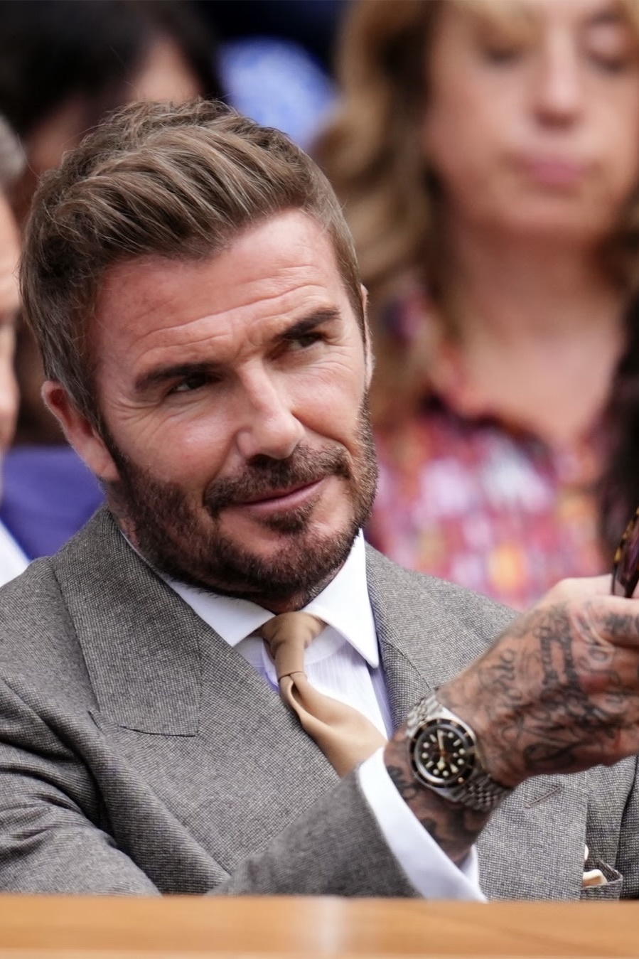 Wimbledon,  dong ho,  Beckham anh 4