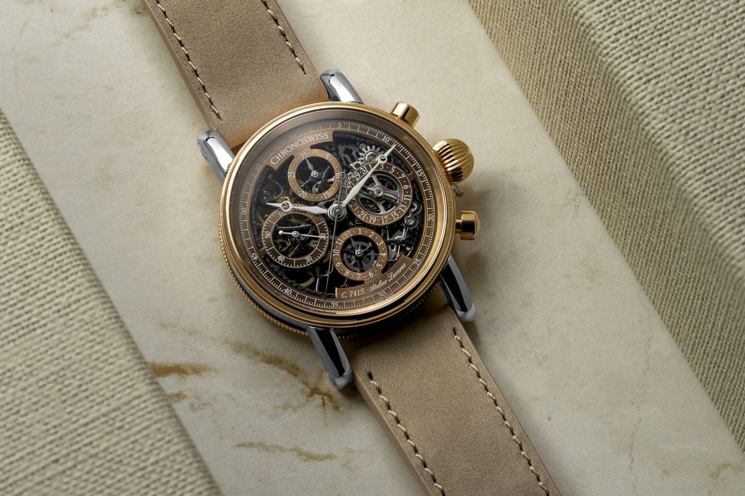 Dong ho,  The Face in Time,  mat so,  Greubel Forsey anh 5