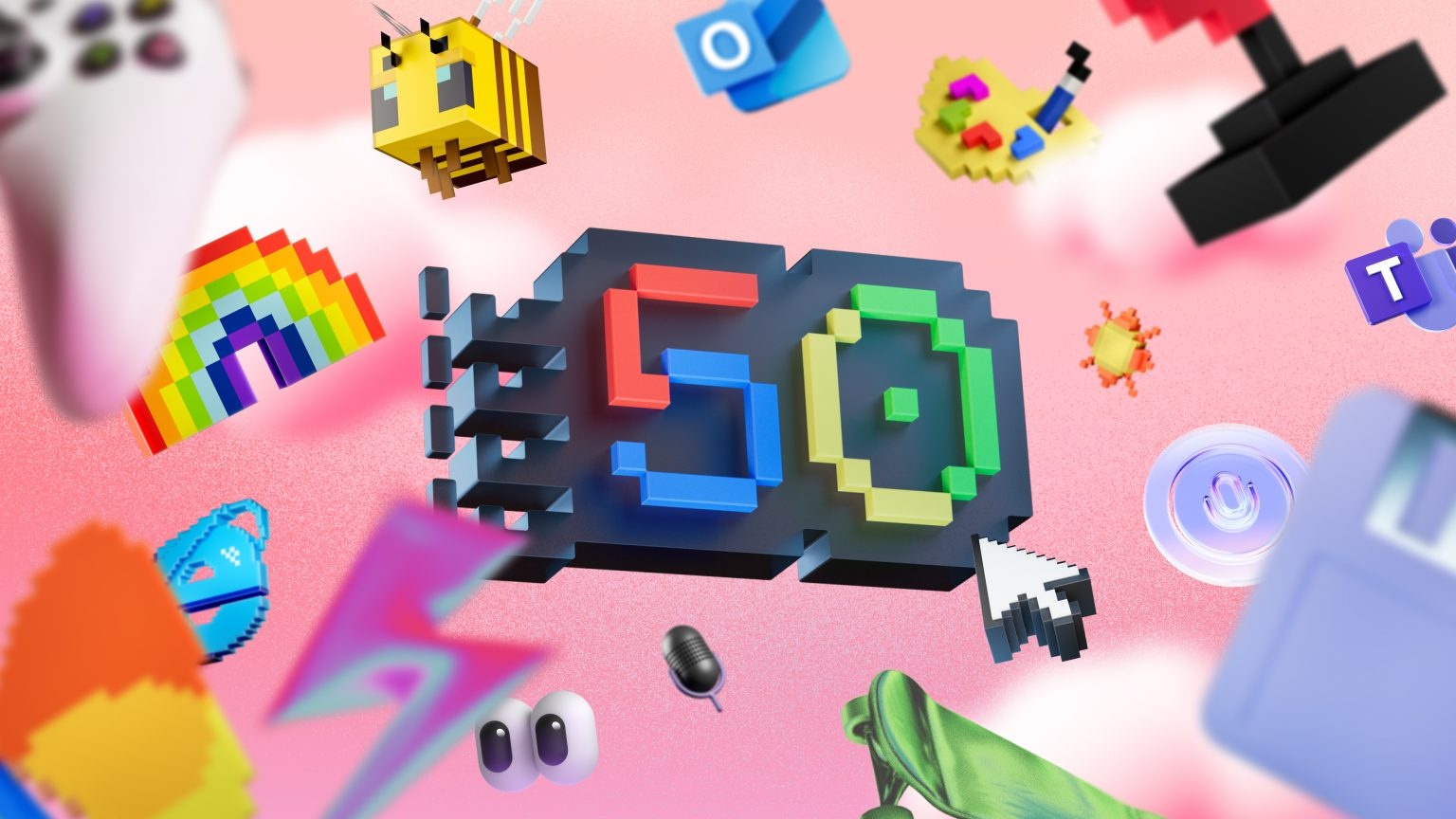 Microsoft sap tron 50 tuoi hinh anh