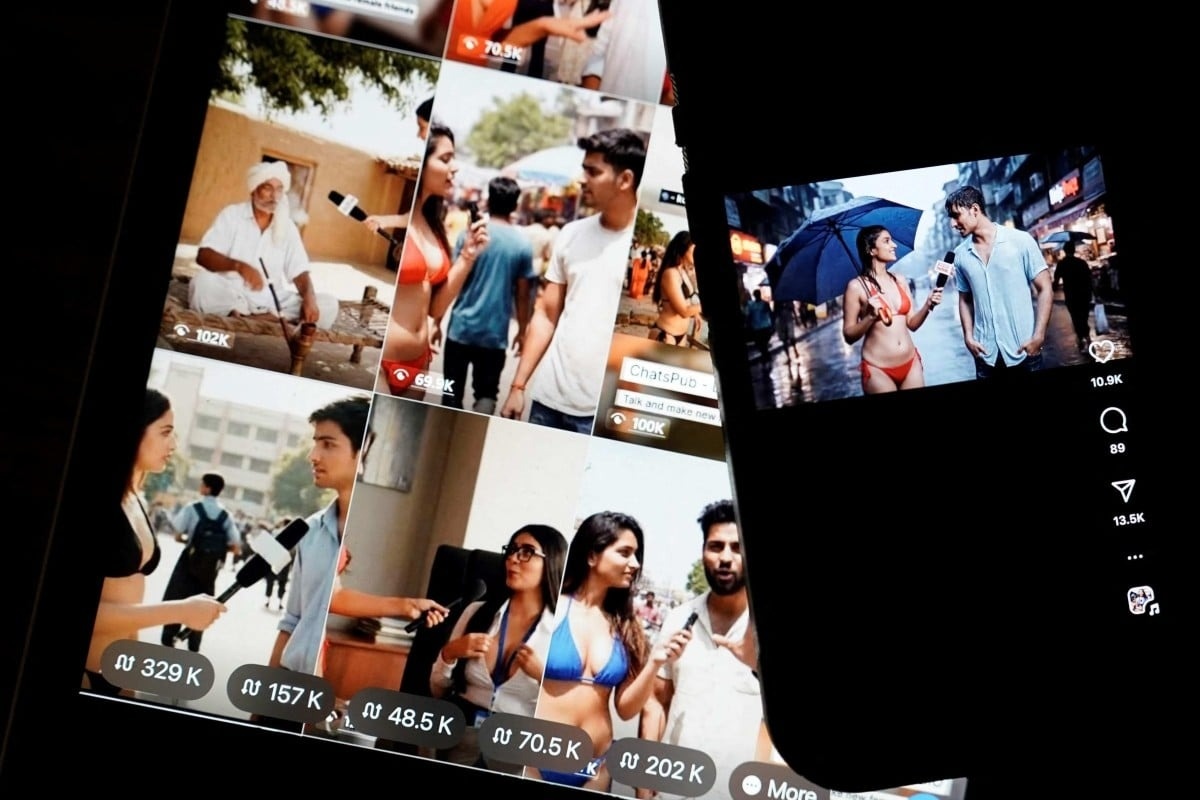 Su that sau nhung video phong van phu nu mac bikini phan cam hinh anh