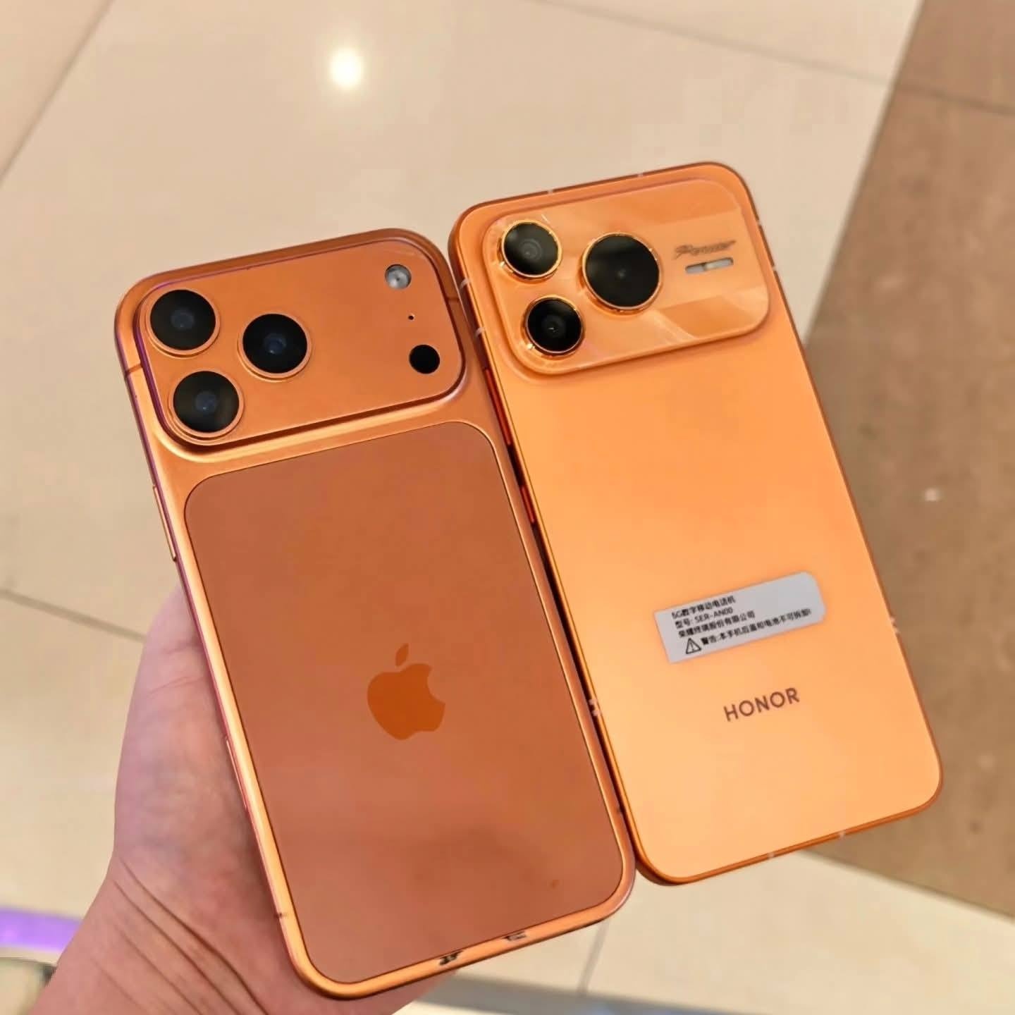 Dien thoai giong het iPhone 17 Pro Max khien hang Trung Quoc gap kho hinh anh