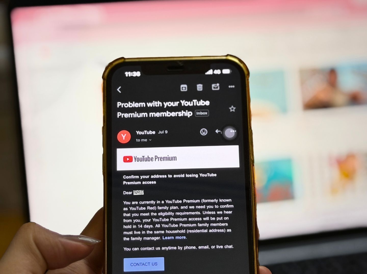 Người cùng một nhà vẫn bị YouTube huỷ gói gia đình