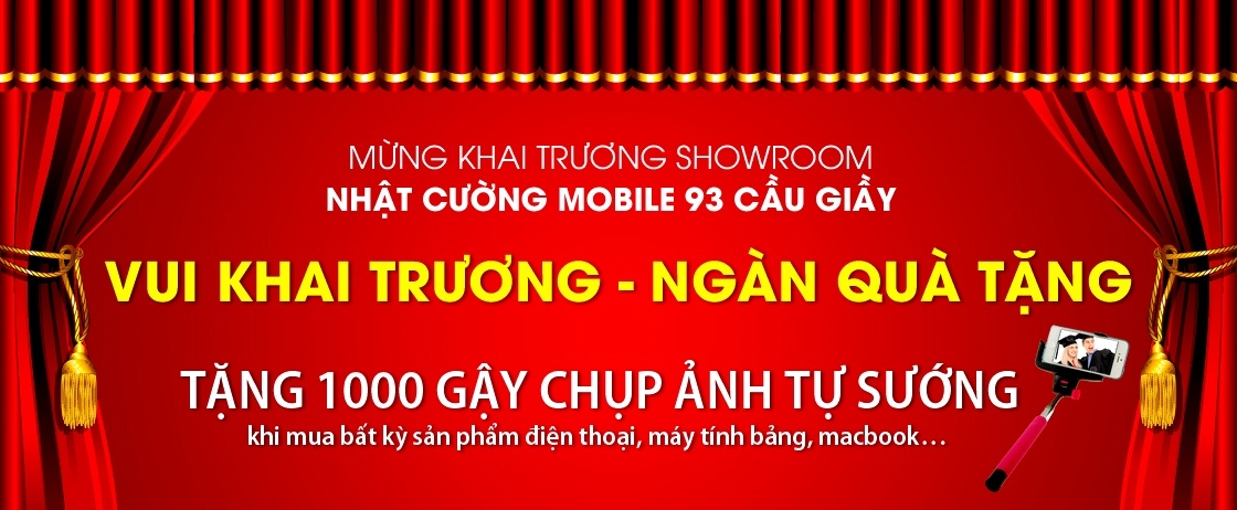 Chiếc gậy chụp ảnh tự sướng (Selfie Stick) là món quà ý nghĩa mà Nhật Cường Mobile dành tặng khách hàng nhân dịp khai trương.