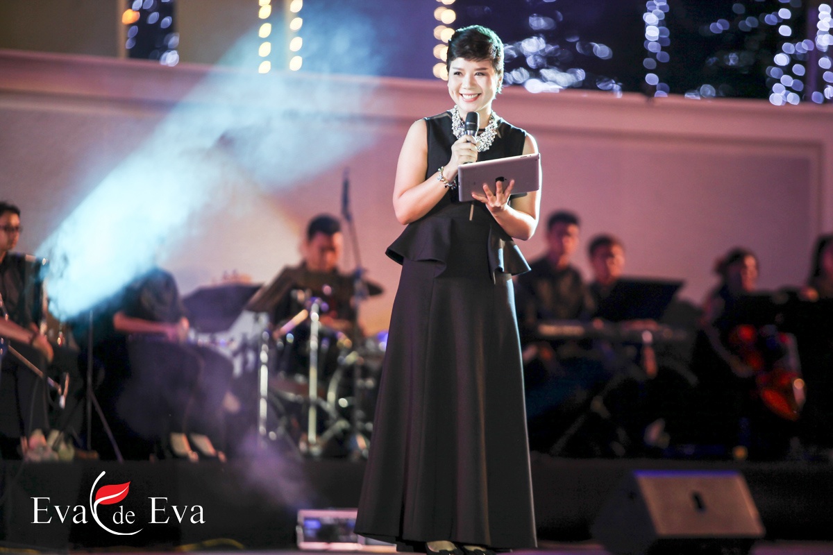 TGĐ Eva de Eva với bài phát biểu đầy tâm huyết mong muốn mở ra một sân chơi mới cho các thương hiệu thời trang đẳng cấp.