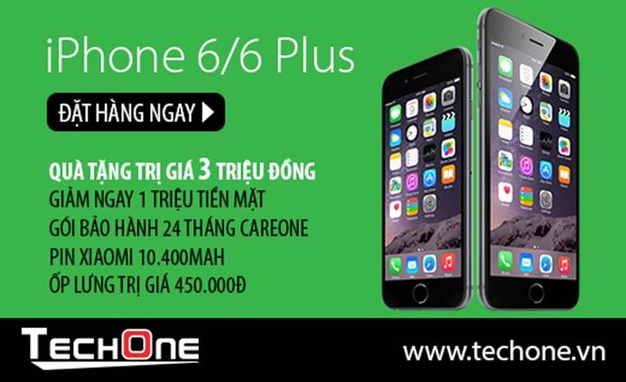 TechOne nhận đặt hang iPhone 6 và iPhone 6 Plus.
