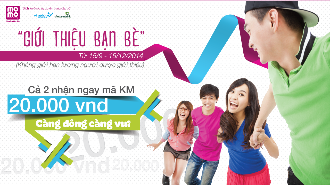 Gioi thieu Vi Momo cho ban be, tang 20.000 dong cho ca hai hinh anh