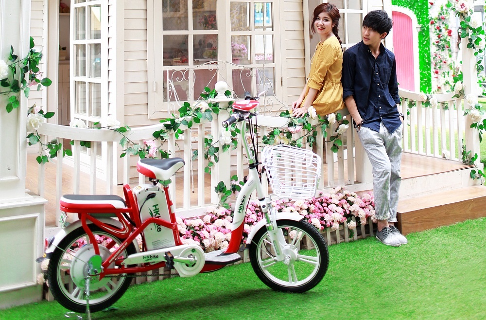 Di xe dap dien phong cach Han Quoc nhu sao Kpop hinh anh