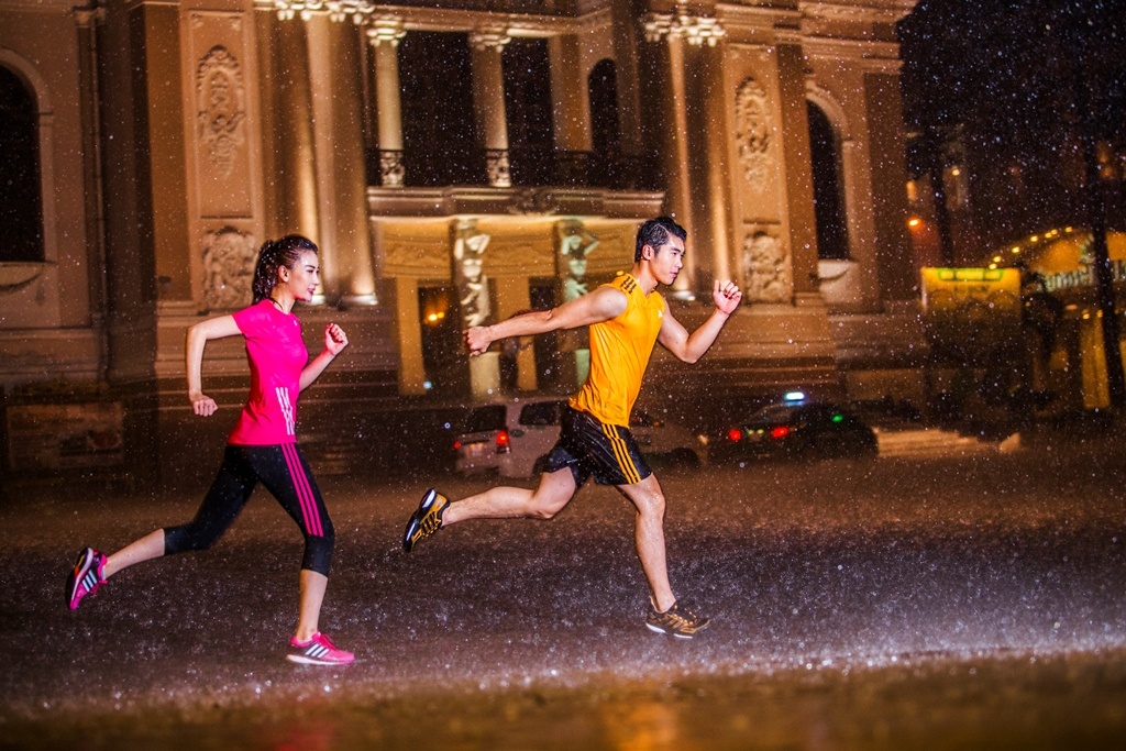 Chay bo sanh dieu cung Truong Nam Thanh va Thuy Linh hinh anh