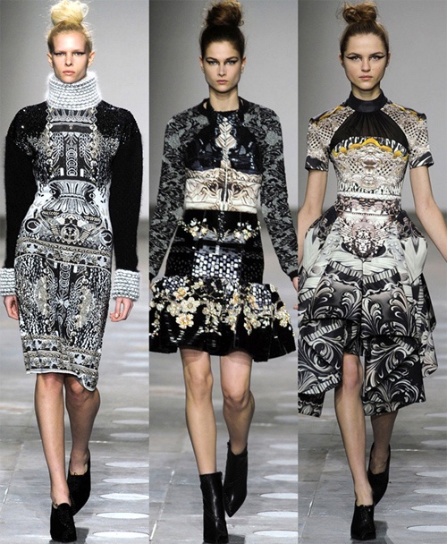 Một số mẫu trang phục được yêu thích trên sàn diễn thời trang thu đông 2014.