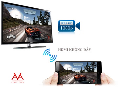 Aveo X8 là smartphone duy nhất kết nối và truyền hình ảnh full HD lên tivi không cần thiết bị trung gian.