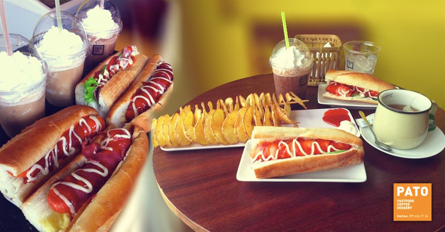 Bánh mì xúc xích cuộn ba chỉ pho mai (super dog), bánh mì kẹp xúc xích (hot dog), bánh mì thịt ba chỉ pho mai, khoai tây xoắn được chế biến đảm bảo vệ sinh, thỏa mãn những thực khách khó tính nhất.