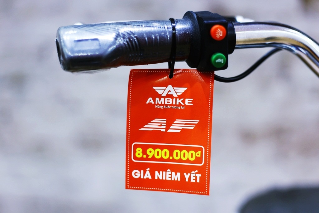 Một mẫu niêm yết giá của dòng xe đạp điện chính hãng.