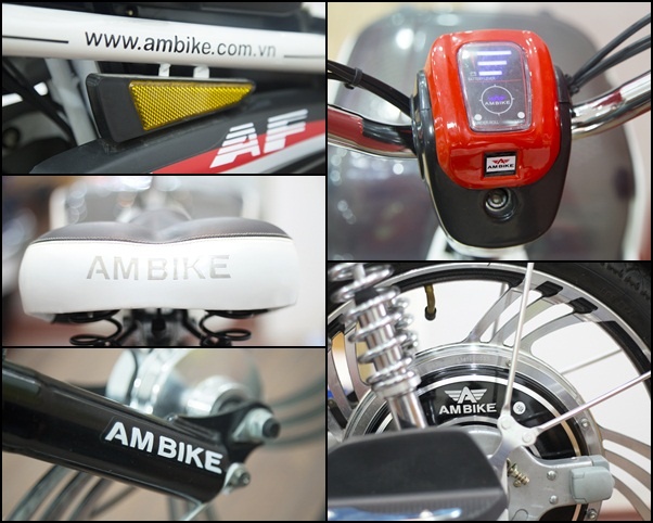 Khách hàng có thể dễ dàng nhận biết sản phẩm xe đạp điện chính hãng qua các chi tiết của xe.