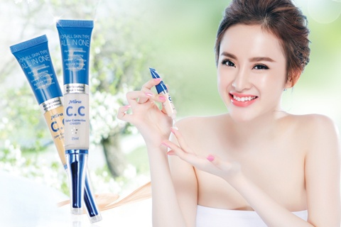 Kem CC Mira 5 trong 1 hiệu chỉnh sắc da, trắng mượt sáng mịn hoàn hảo phong cách “đẹp trong suốt” của Angela Phương Trinh.