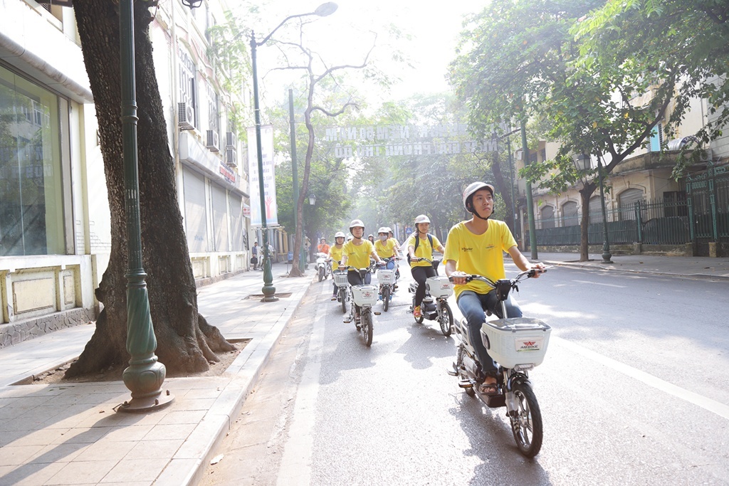  Chương trình diễu hành nằm trong khuôn khổ Ngày hội Tân sinh viên 2014 tại Hà Nội.