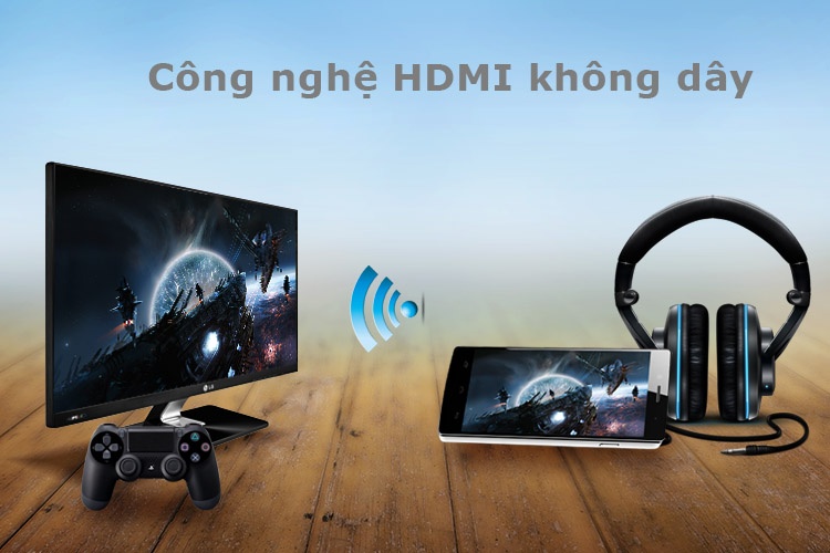 Kết nối không dây với tivi và tất cả các thiết bị ngoại vi một cách dễ dàng.