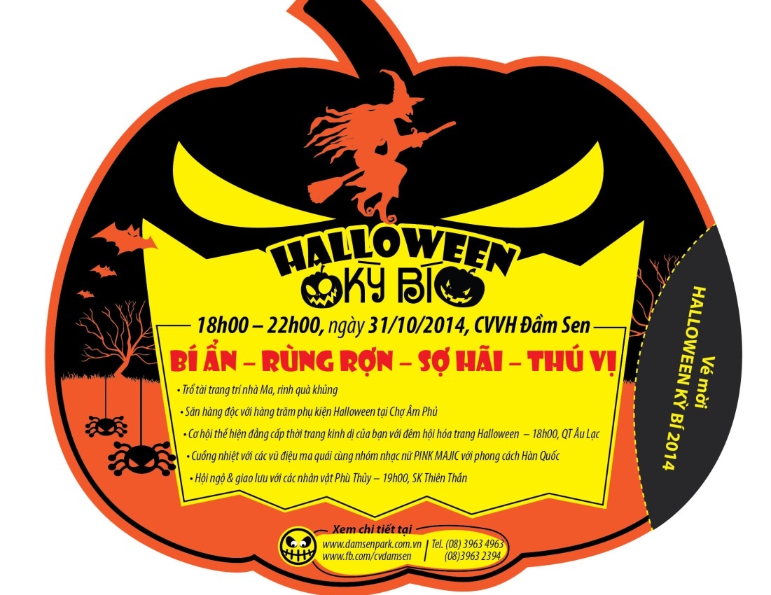 Đầm Sen - nơi hội đủ các trò chơi ma quái trong đêm Halloween 31/10.