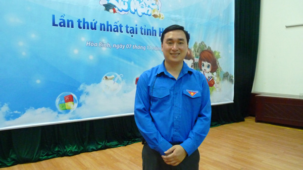 Ông Đặng Mai Sơn - Phó Bí thư Tỉnh đoàn Hòa Bình.