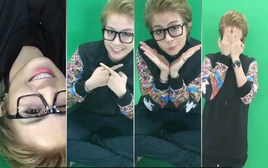 Gil Lê với những nét biểu cảm vui nhộn trên gương mặt.