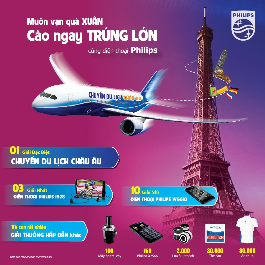 Cung dien thoai Philips don xuan chau Au hinh anh