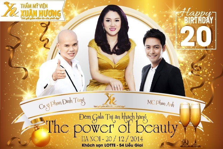 Gala 'The power of beauty' mung sinh nhat Xuan Huong 20 tuoi hinh anh