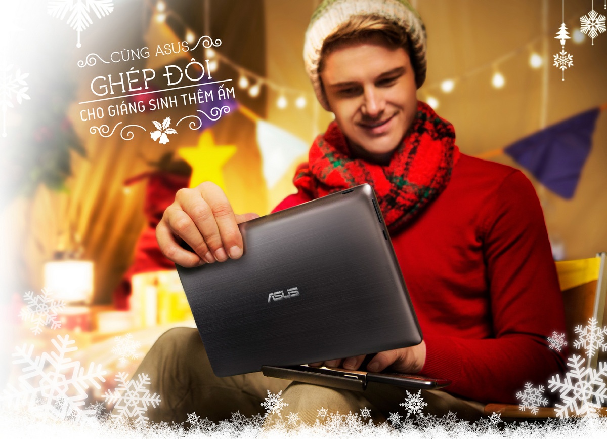   Chiếc notebook kiêm tablet Transformer Book T100 năng động, hiệu quả và phong cách là món quà phù hợp để cha mẹ dành tặng các bạn sinh viên nhân dịp cuối năm. Bạn trẻ cũng có thể tự sắm cho mình món quà này với mức giá hấp dẫn chỉ 9 triệu đồng. Thiết kế tách rời bàn phím thông minh, màn hình cảm ứng kết hợp với Windows bản quyền và thời lượng pin suốt 11 tiếng giúp T100 hỗ trợ tốt công việc, học tập và giải trí. 