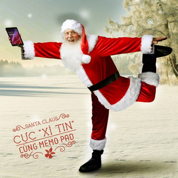   Món quà Xmas thích hợp dành cho các gia đình trẻ là chiếc tablet ASUS MeMO Pad. Thiết kế nhỏ gọn 7 inch hoặc 8 inch, màn hình tươi sáng, vi xử lý Intel Atom tốc độ cao và tiết kiệm điện năng, giao diện ZenUI cùng công nghệ chụp hình PixelMaster là những điểm mạnh của chiếc tablet này, giúp ghi lại những khoảnh khắc giáng sinh và năm mới đáng nhớ cho cả nhà. 
