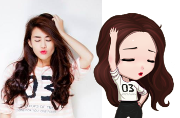 Ngoc Thao, Tram Anh khoe hinh chibi ngo nghinh hinh anh