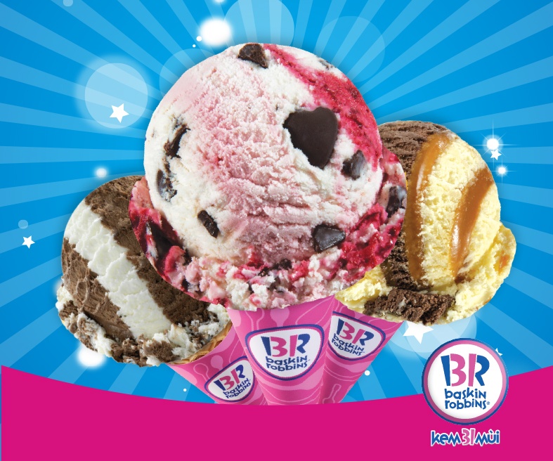 Chao don 23 cua hang kem Baskin Robbins hinh anh