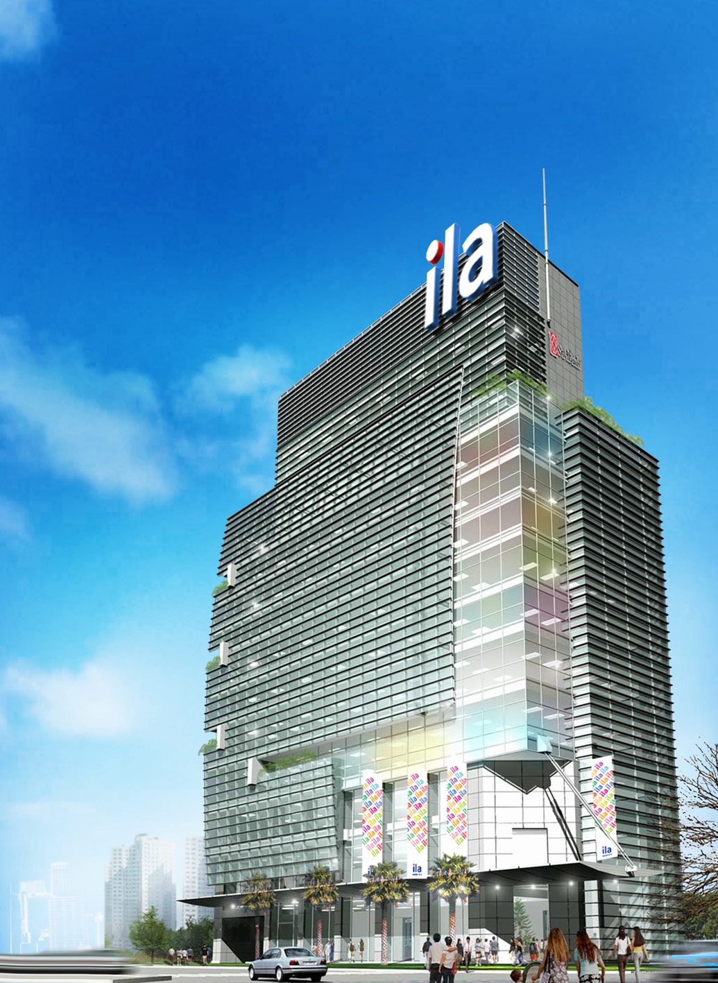 Toàn cảnh tòa nhà ILA tại 143 Nguyễn Đình Chiểu, Q.3.