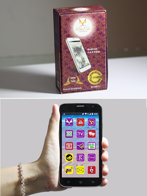 Mẫu điện thoại BX-M8572 của năm 2015, một sự lựa chọn mới: “Công nghệ thông minh, chỉ dành cho khách hàng thông minh”.