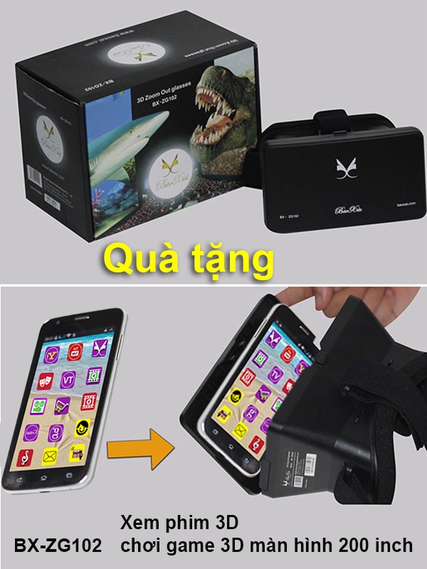 BX-ZG102- Biến điện thoại thành rạp phim 3D, màn ảnh rộng 200 inch.