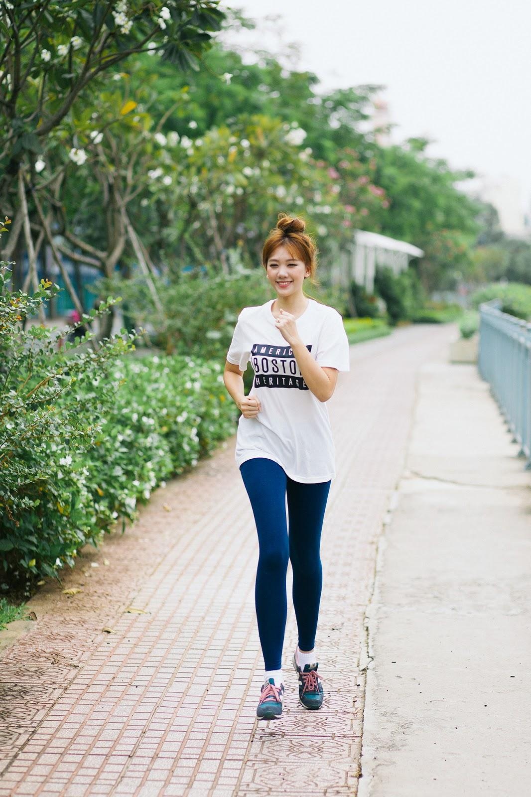 Sau đó chạy bộ để giữ dáng và khỏe mạnh.