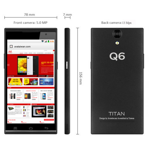 Với kích thước không quá lớn Titan Q6 được ưa chuộng bởi màn hình cong góc nhìn rộng.